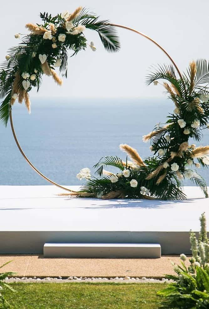 Tropical Wedding Decor For Ceremony