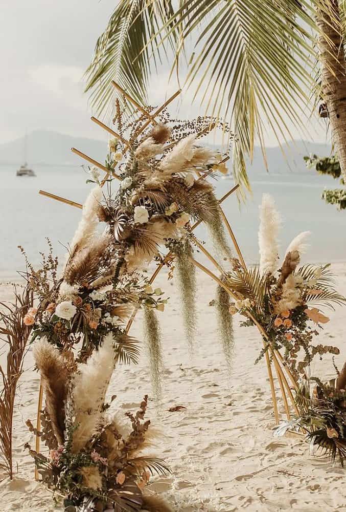 Tropical Wedding Decor For Ceremony