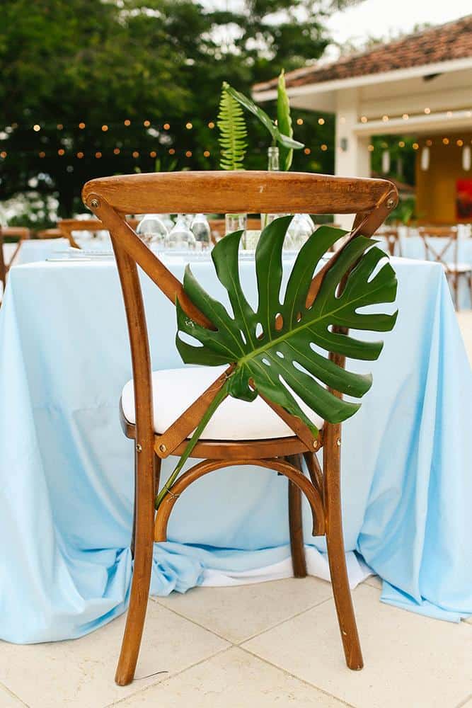 Tropical Reception Decor