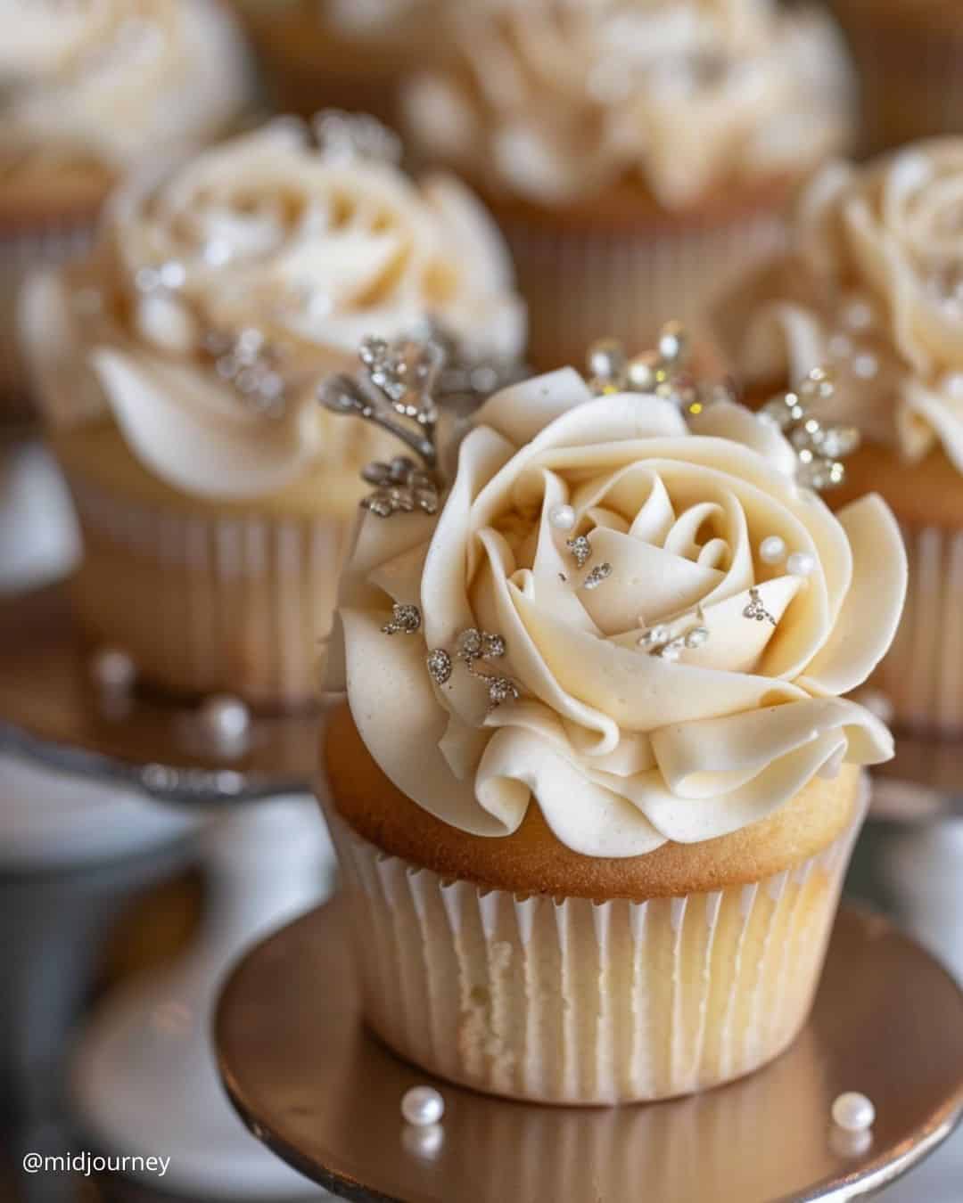 Red Velvet Wedding Cupcake