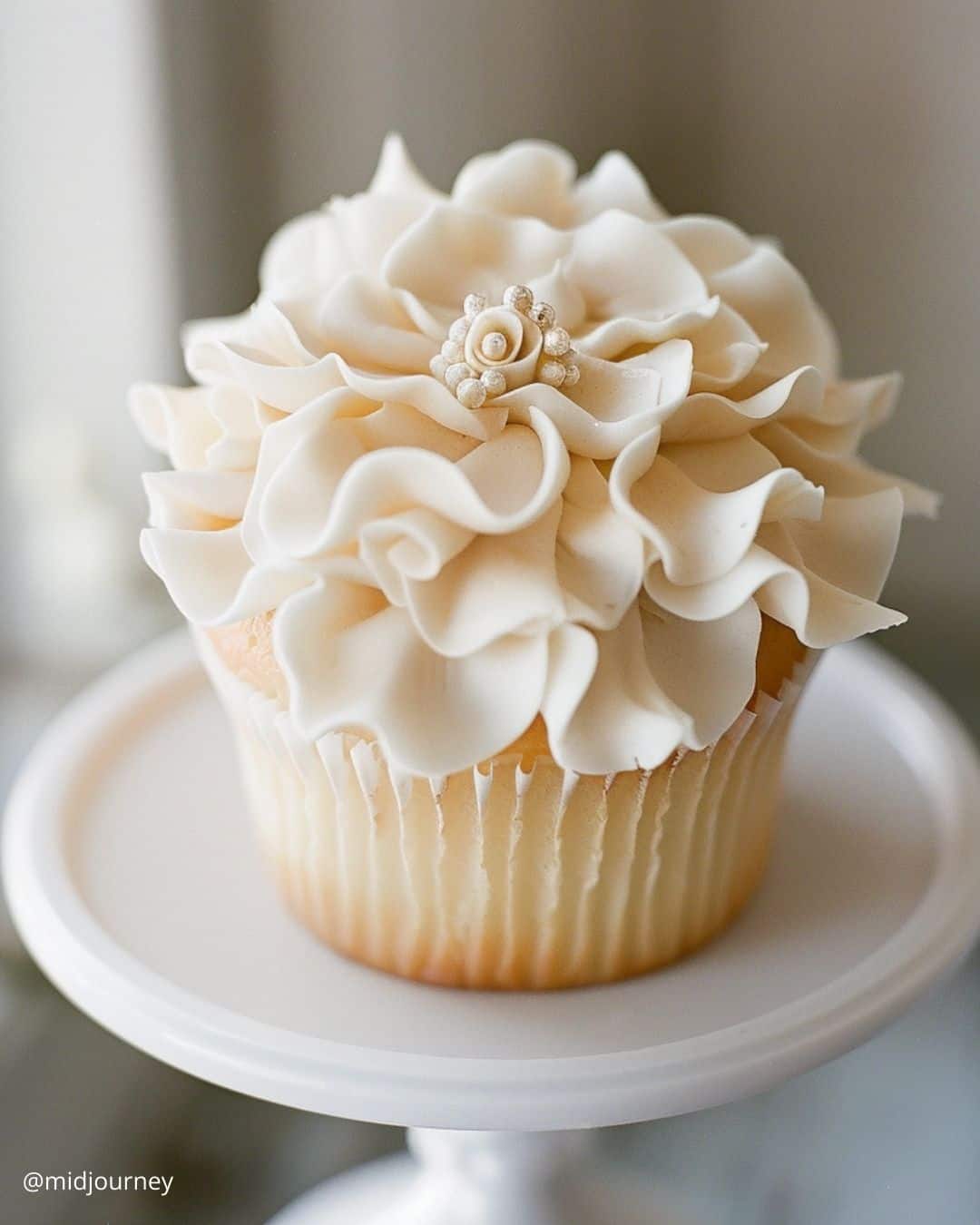 Red Velvet Wedding Cupcake