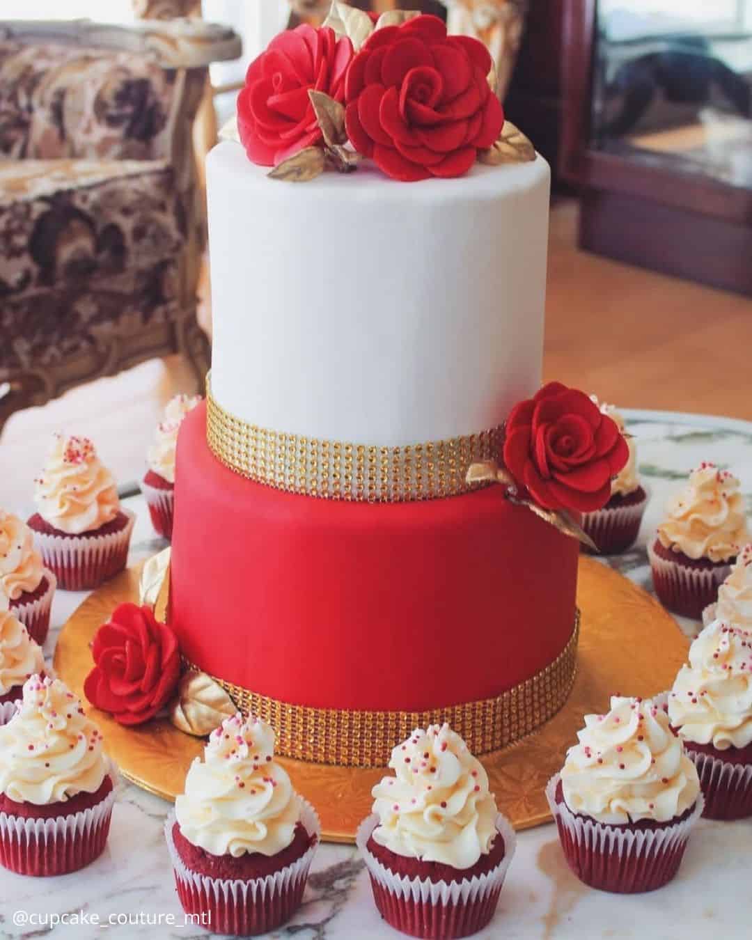 Carrot Wedding Cupcake