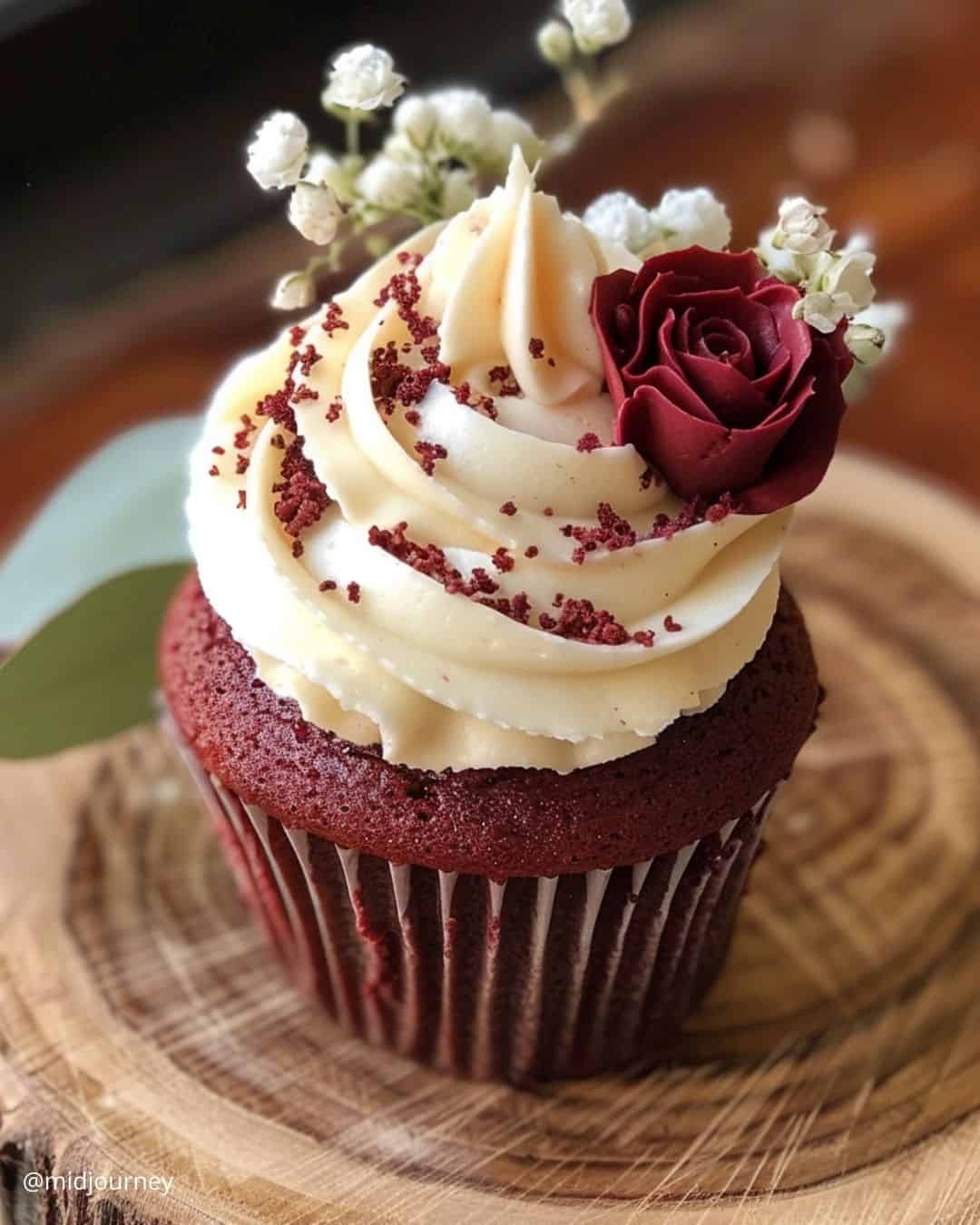 Carrot Wedding Cupcake