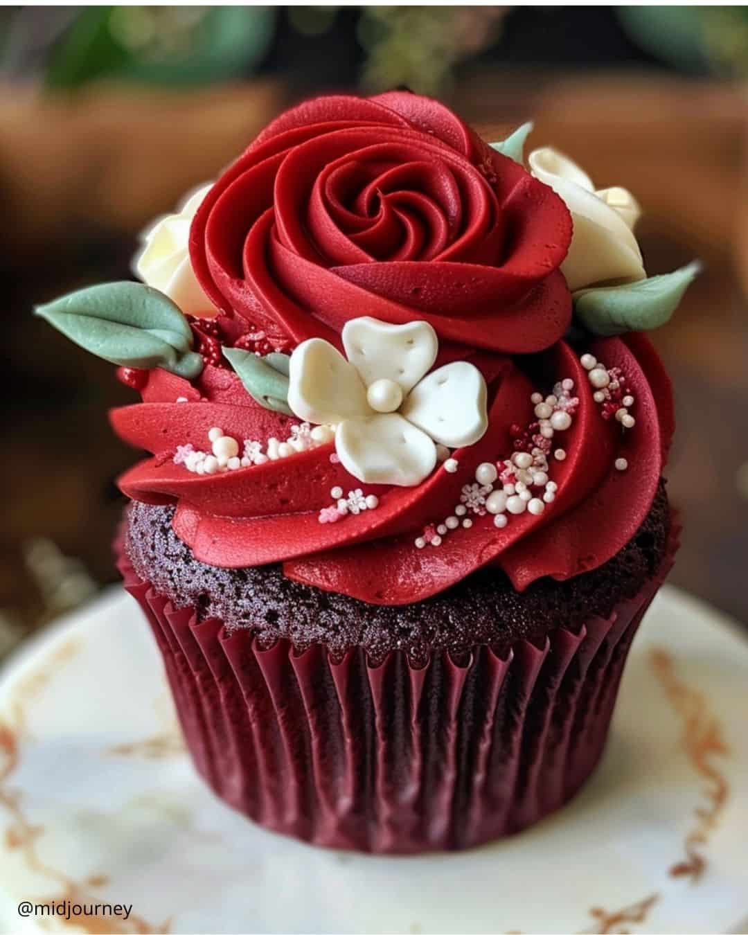 Salted Caramel Wedding Cupcake