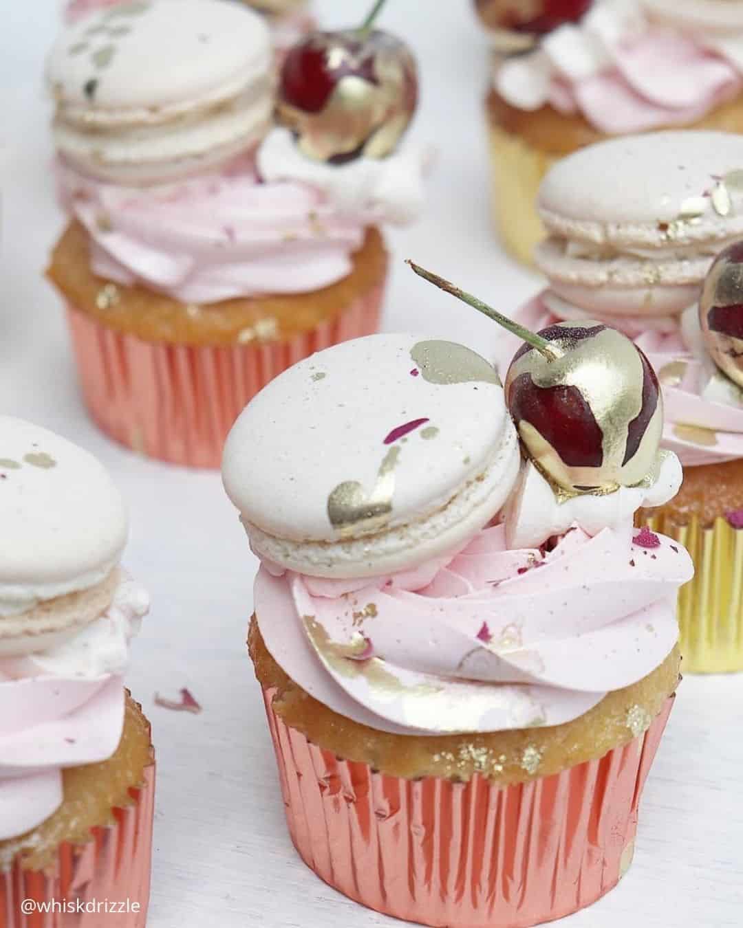 Flower & Fruit Wedding Cupcake Ideas