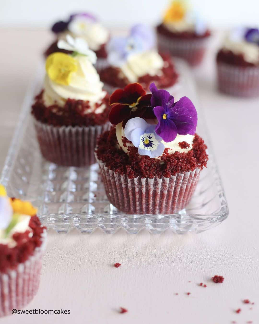 Flower & Fruit Wedding Cupcake Ideas