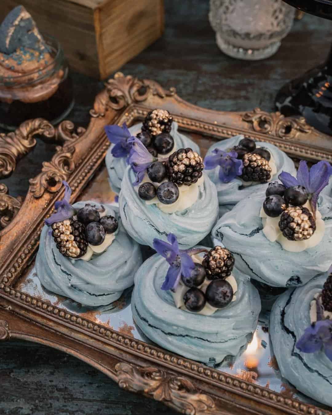 Flower & Fruit Wedding Cupcake Ideas