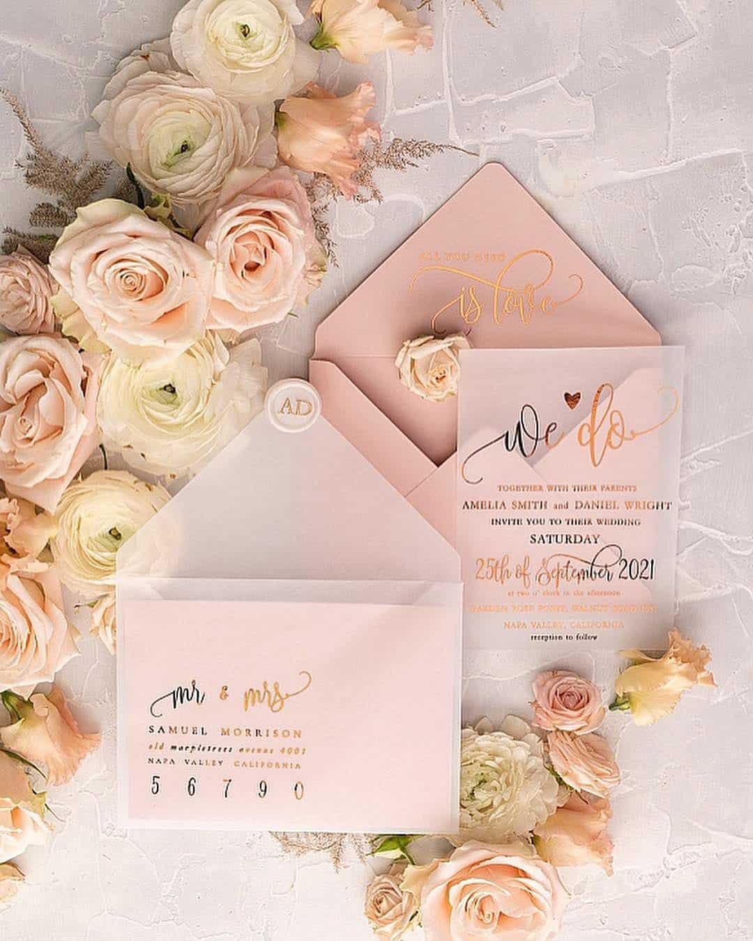 Elegant Vintage Wedding Invitations