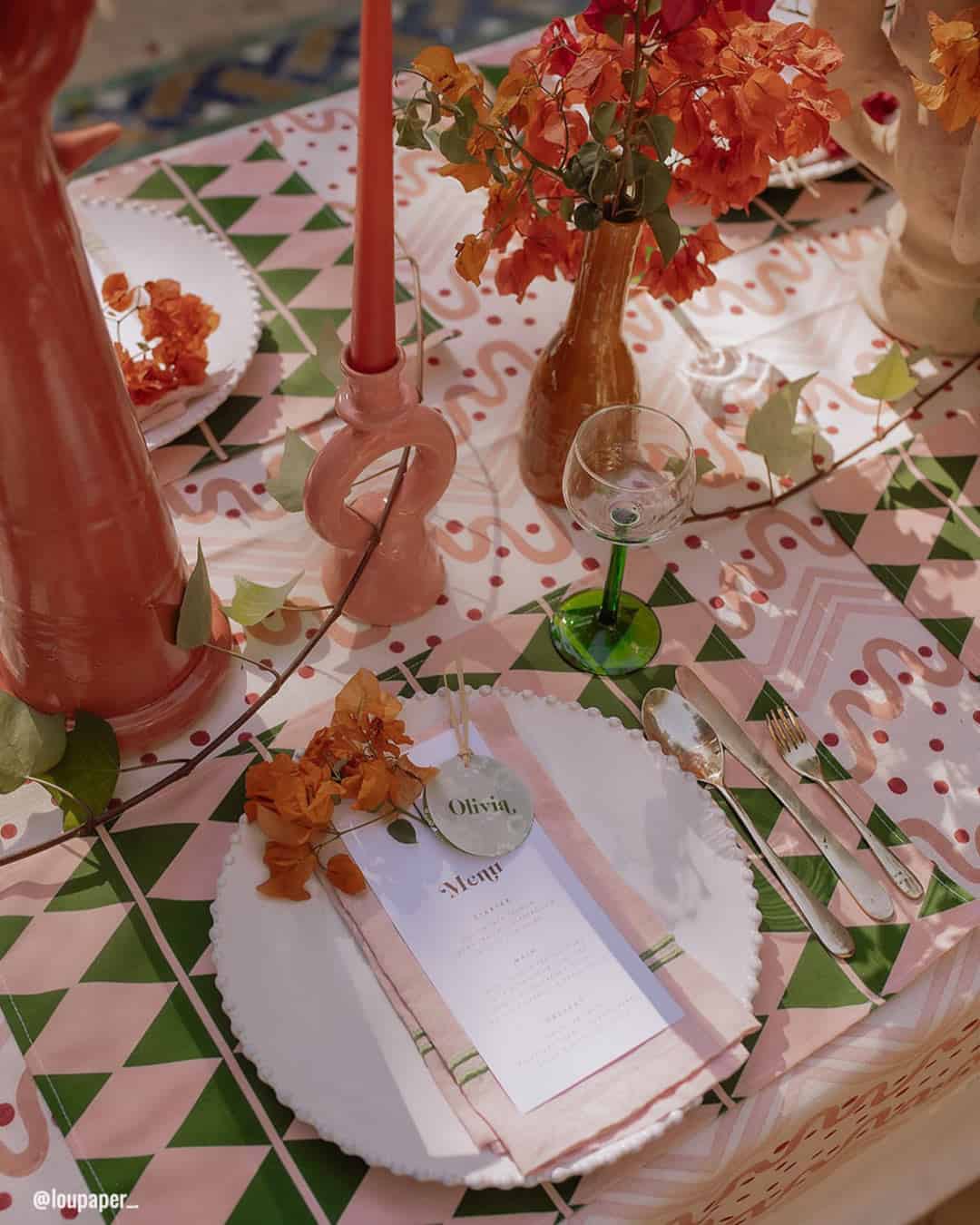 Wedding Party Photo Zone for Terracotta Wedding