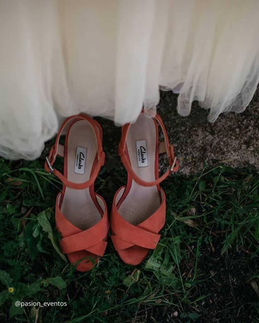 Bridesmaids' Dresses in Terracotta