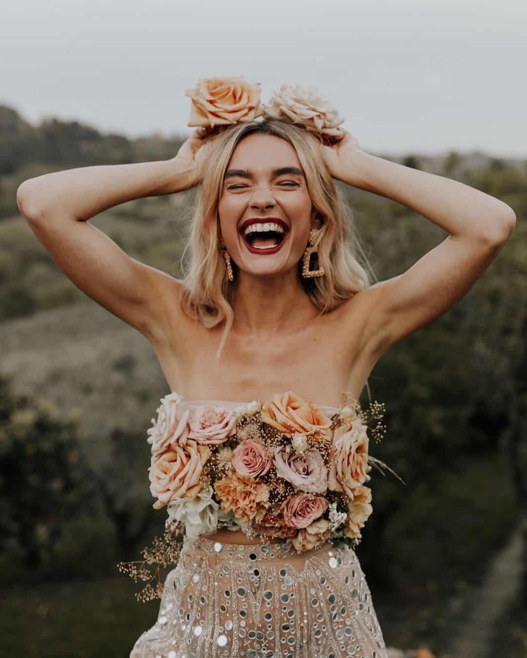 Bridesmaids' Dresses in Terracotta