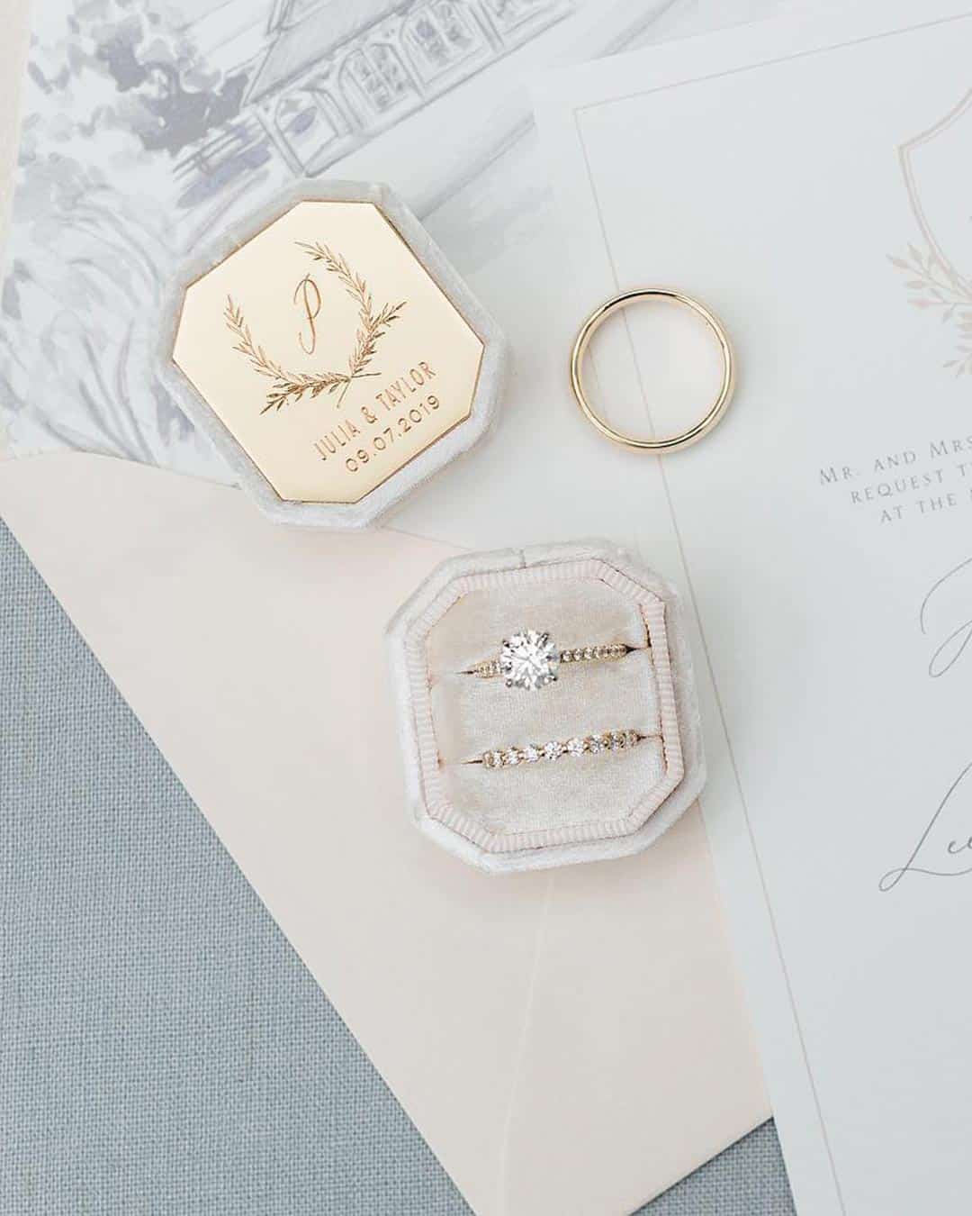 Monogrammed Wedding Menu