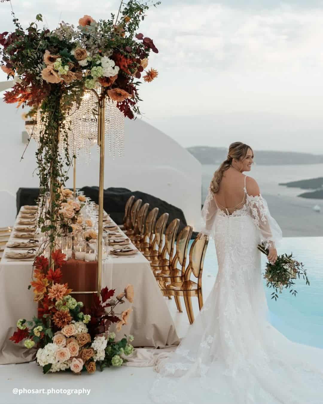 Reception Wedding Decor Around A Pool