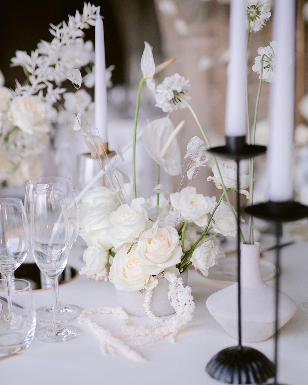Black And White Flower Arrangements