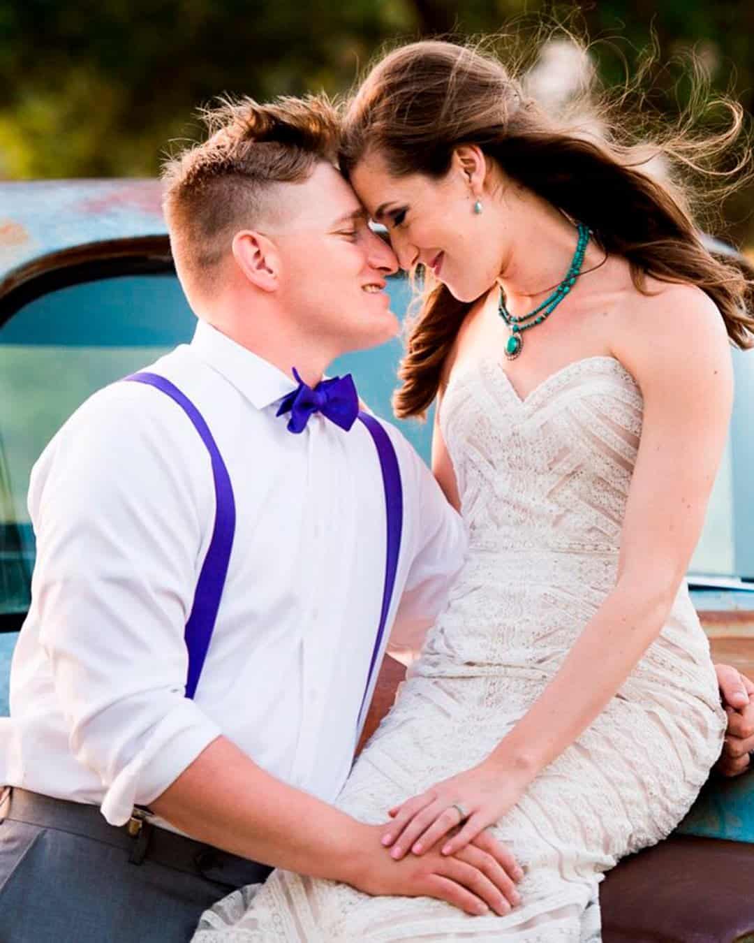 Blue And White Groom Attire Ideas