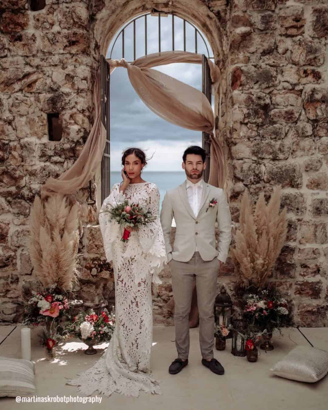 Boho Wedding Arches with Flowers