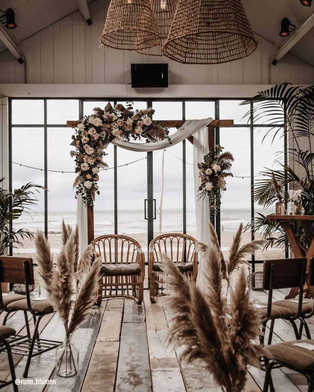 Boho Wedding Arches with Flowers