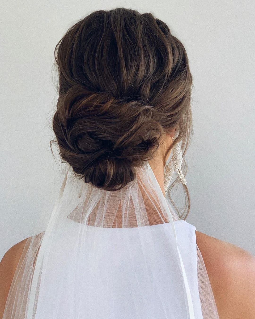 Boho Wedding Hairstyle with Veil
