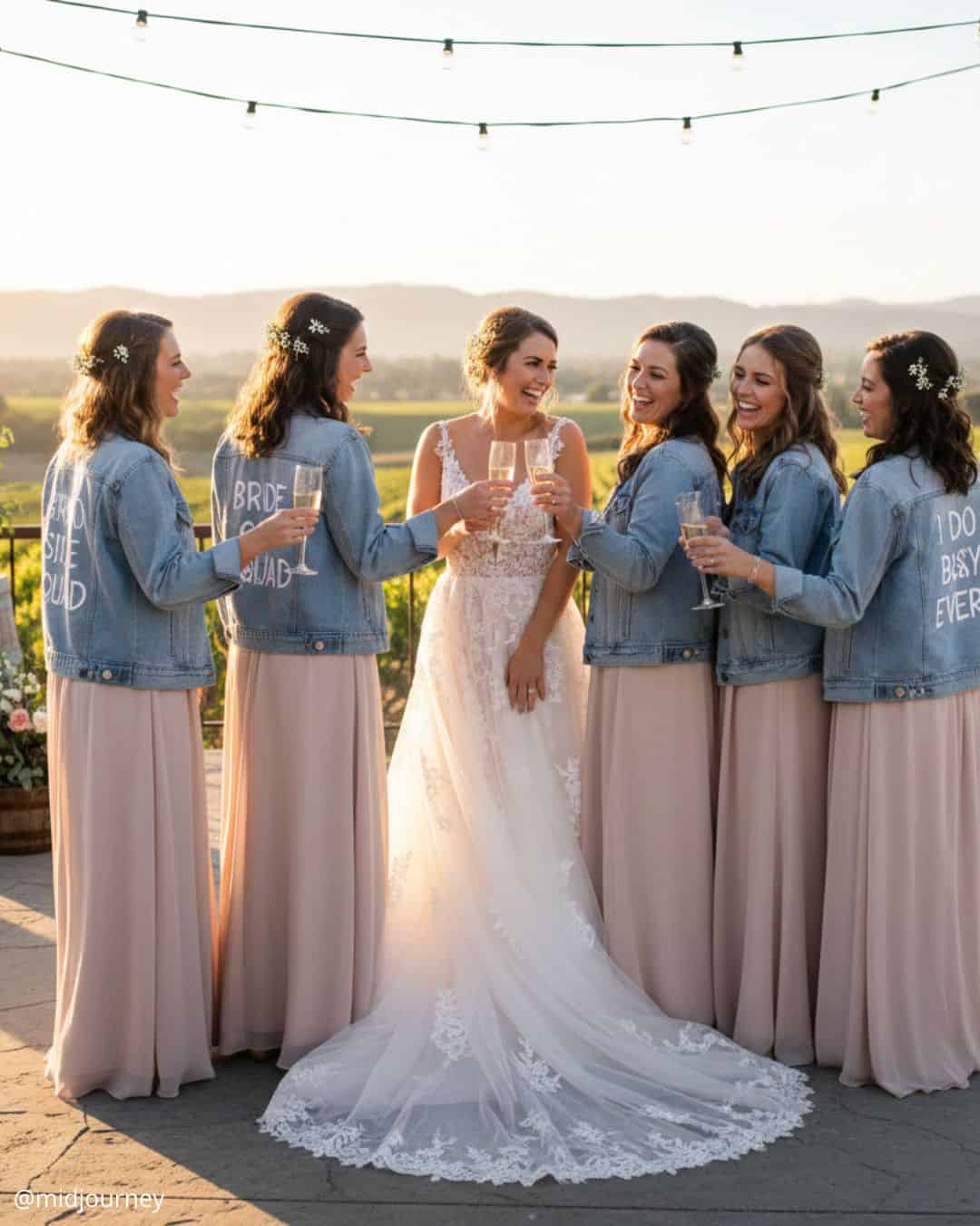 Different Colors Of Bridesmaids