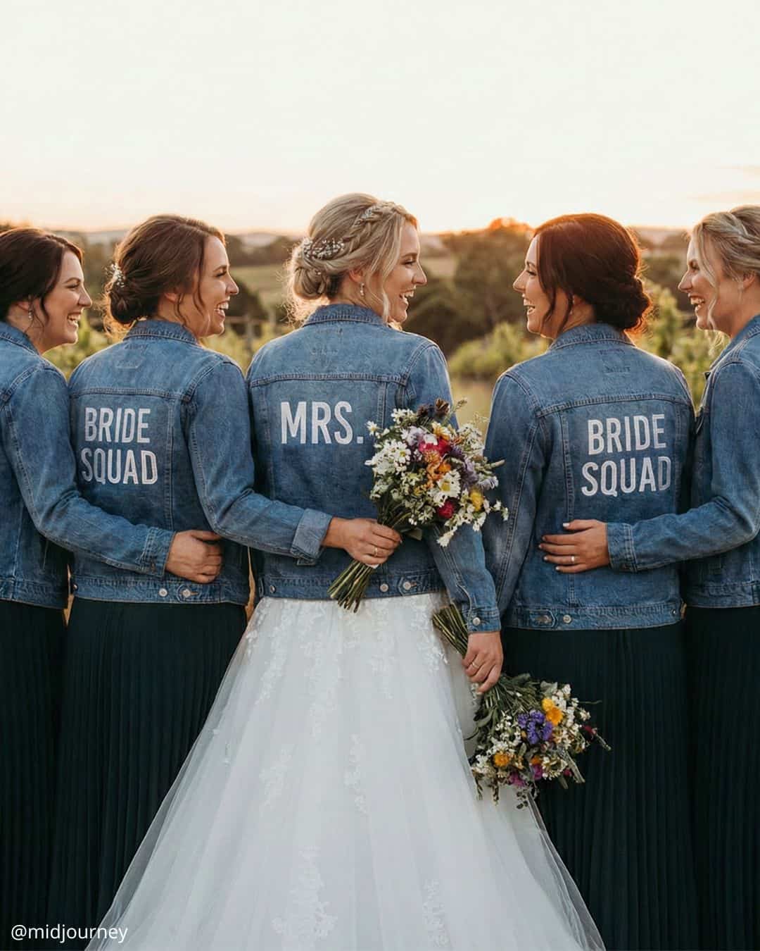 Different Colors Of Bridesmaids