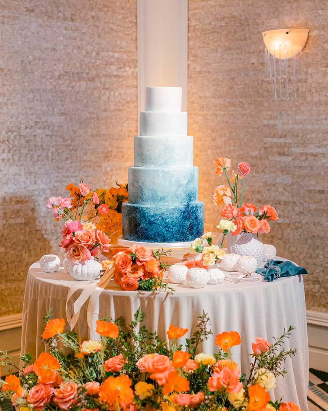 Light Blue And Coral