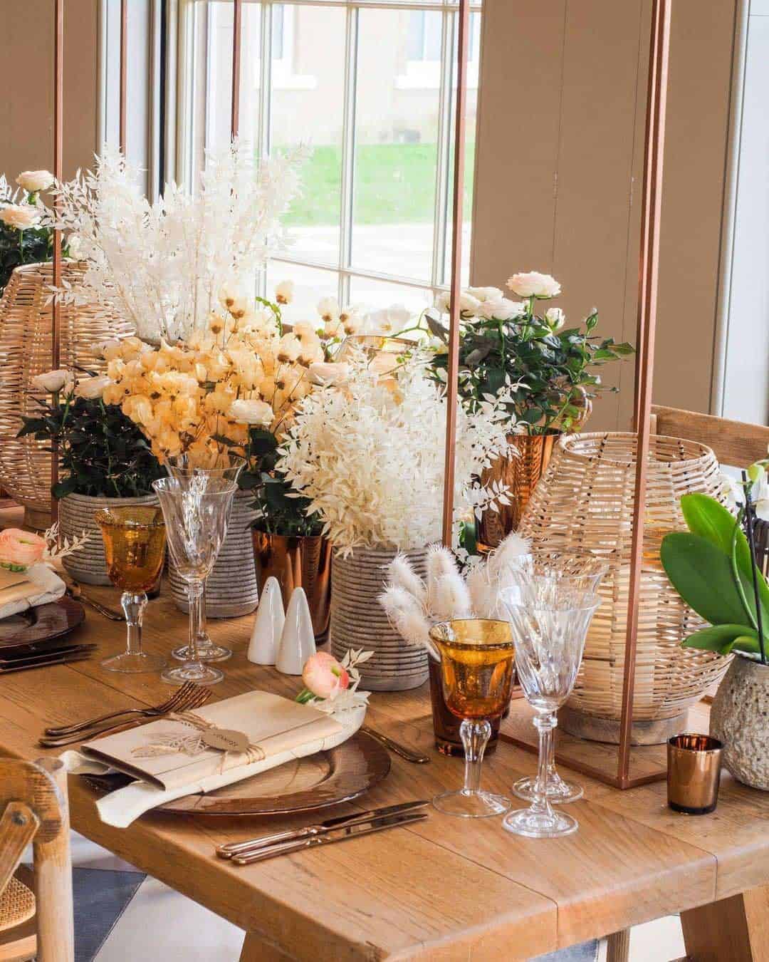 Ivory and Green Elegance