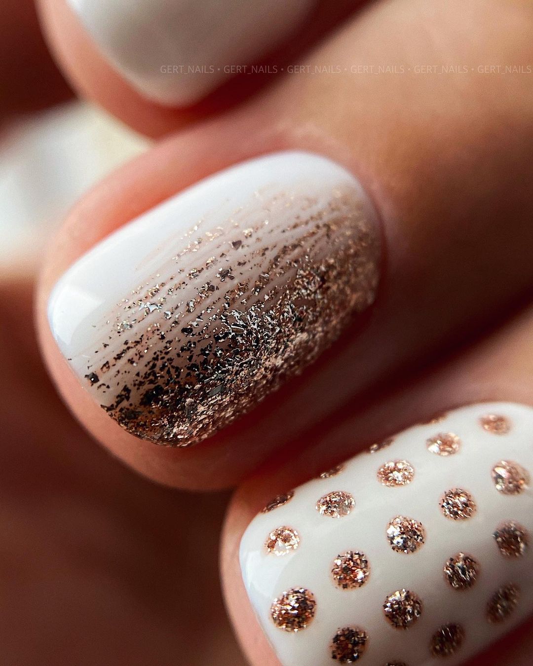 Cute Champagne Nail Designs