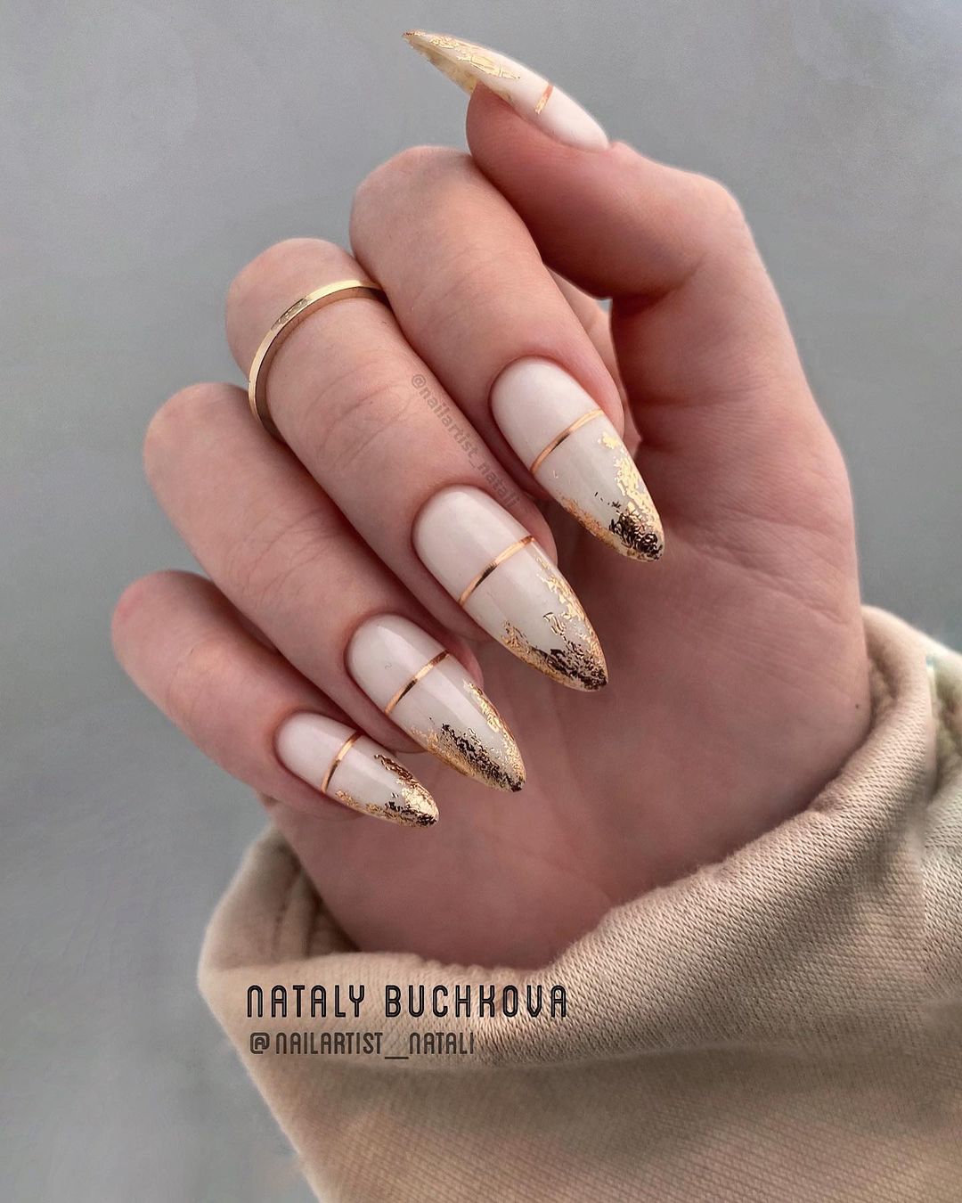Cute Champagne Nail Designs