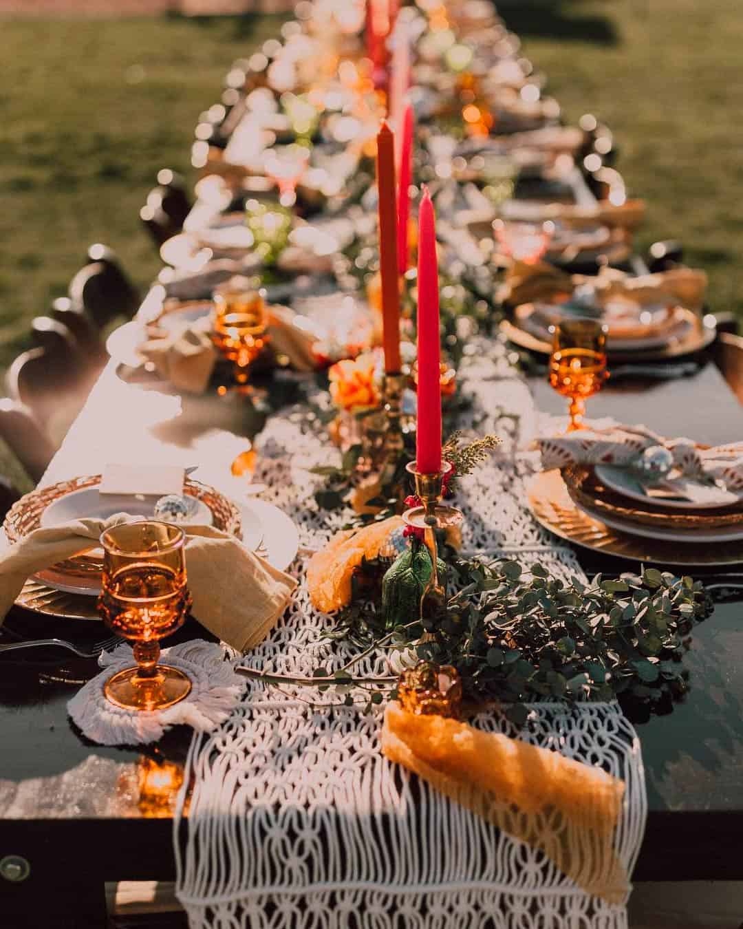 Cheap Boho Wedding Decor Ideas With Pampas Grass