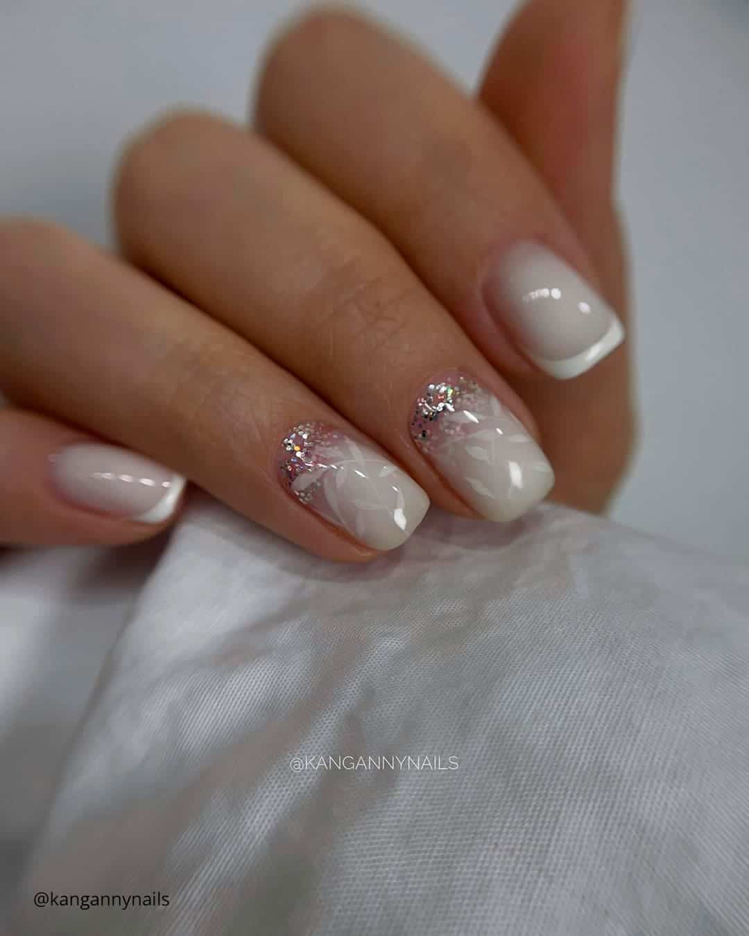 Pearls Nail Ideas French Tip