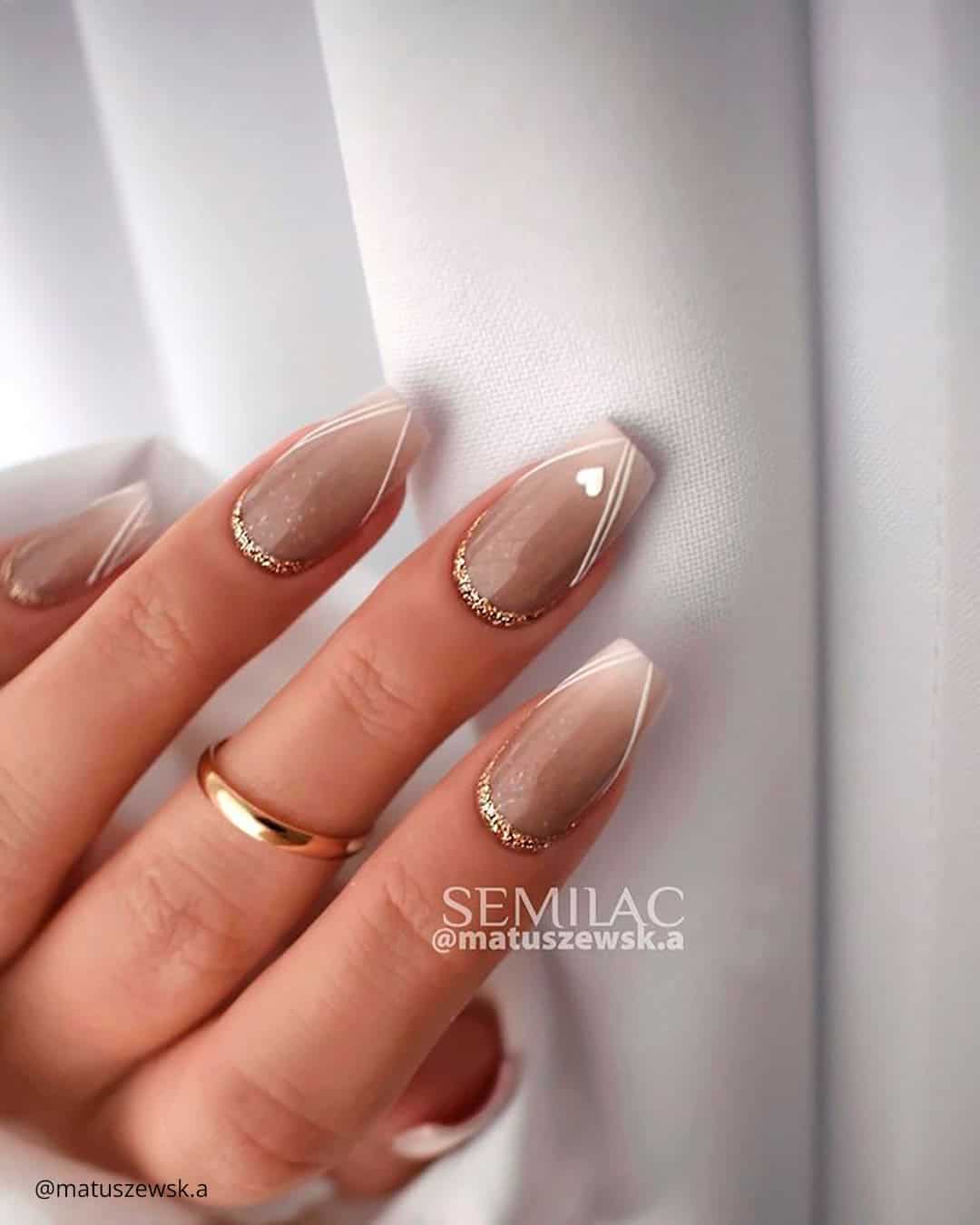 French Tip Nail Art for Weddings