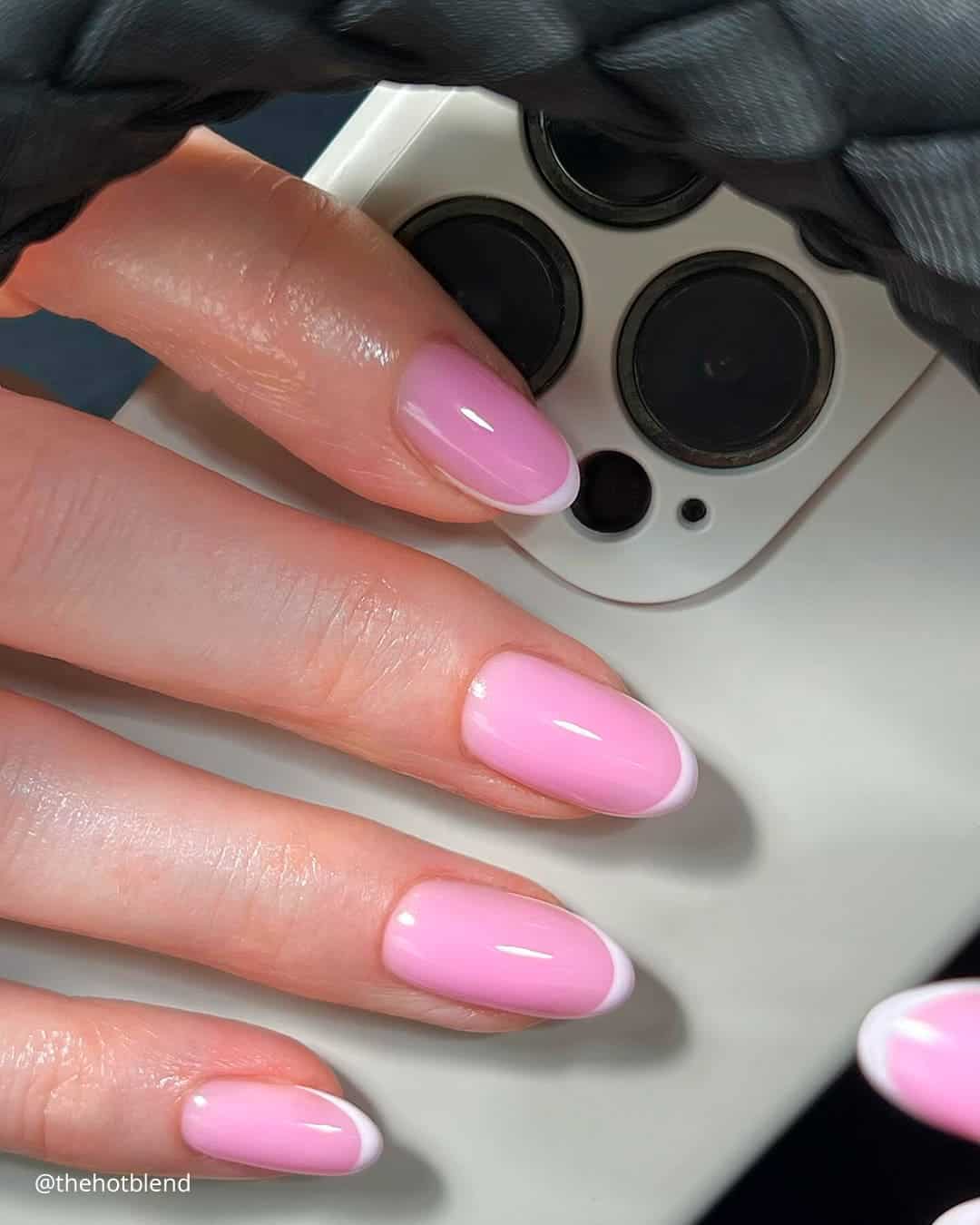 Glitter French Tip Wedding Nails