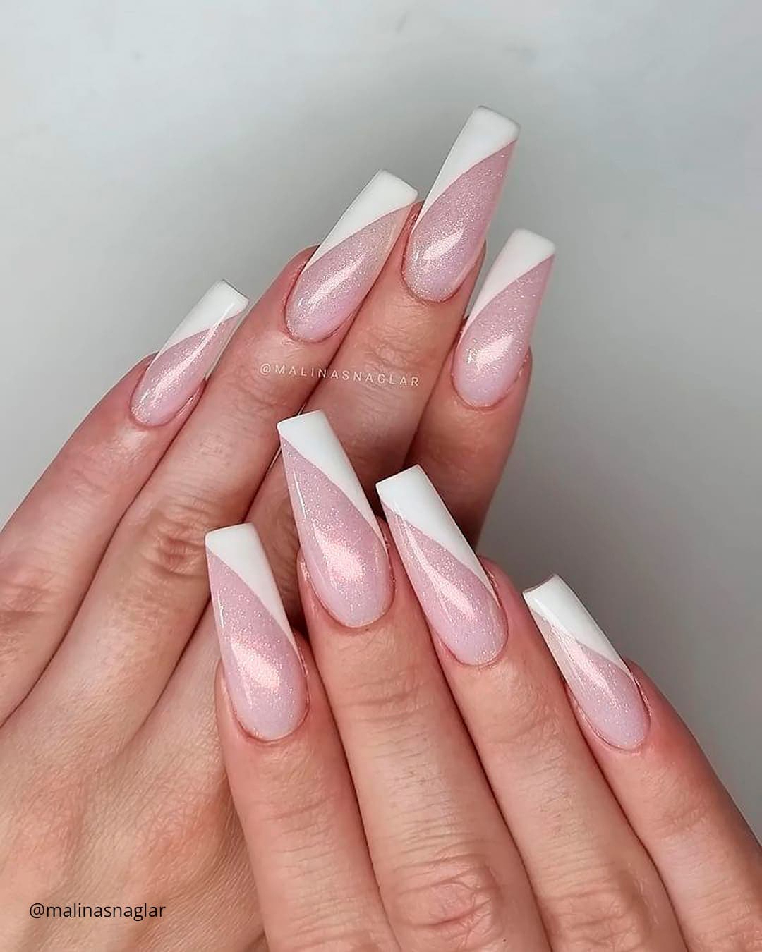 Short French Wedding Nails