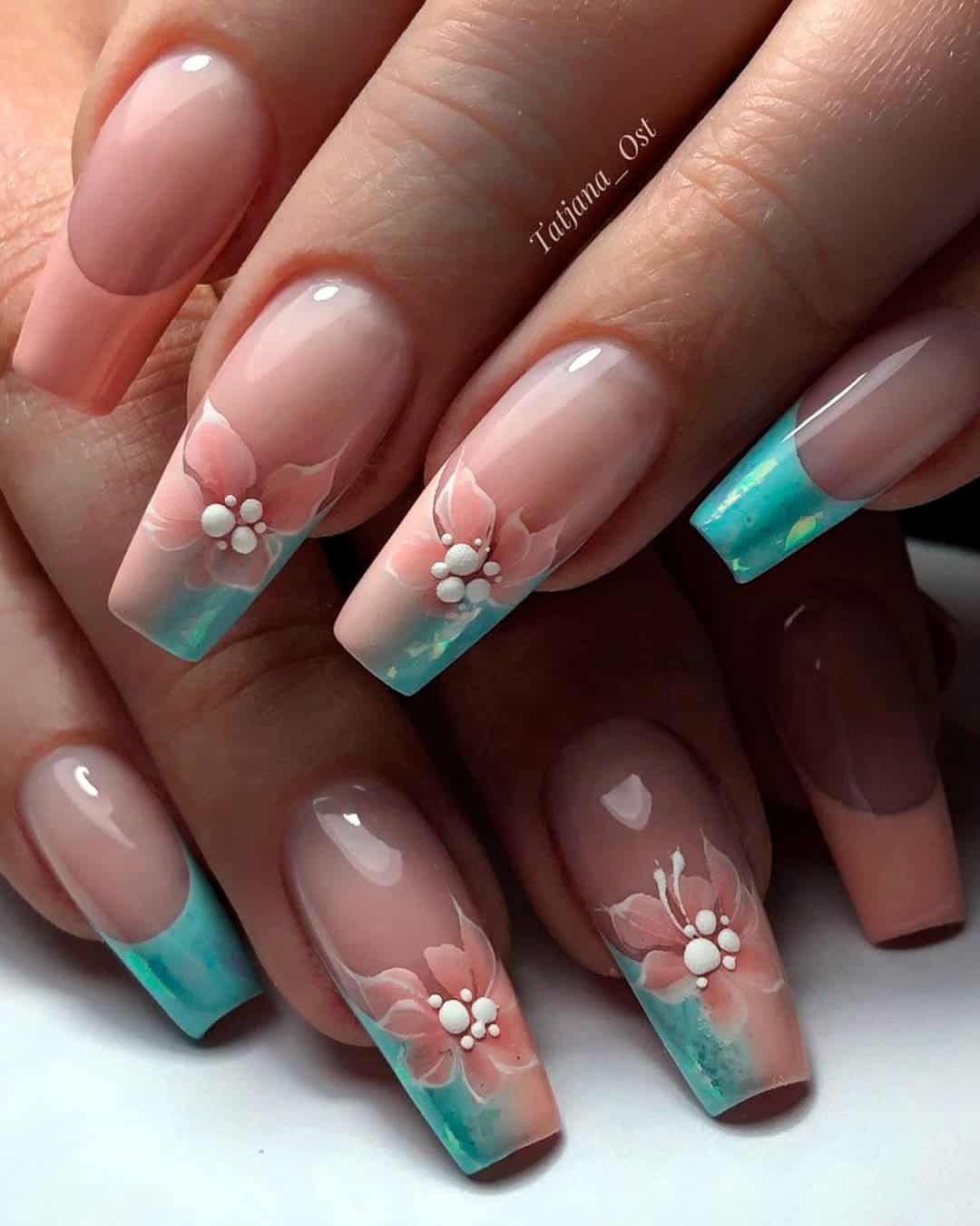 Short French Wedding Nails