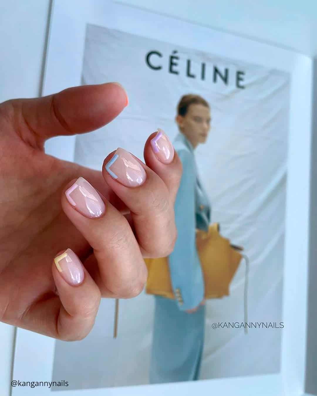 Short French Wedding Nails