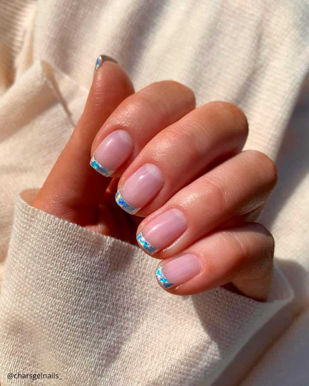 Add Some Colors to French Tip Nails