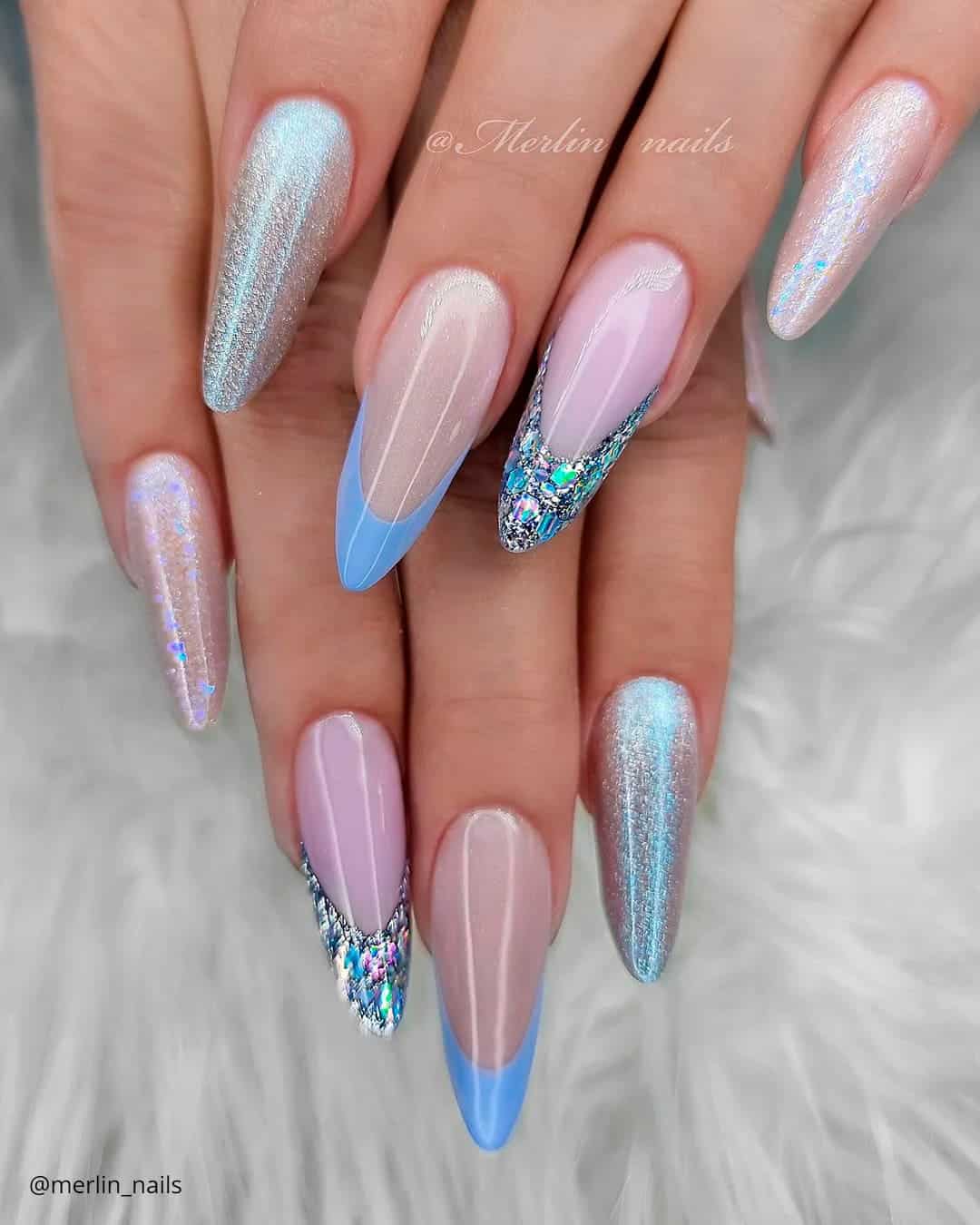 Add Some Colors to French Tip Nails