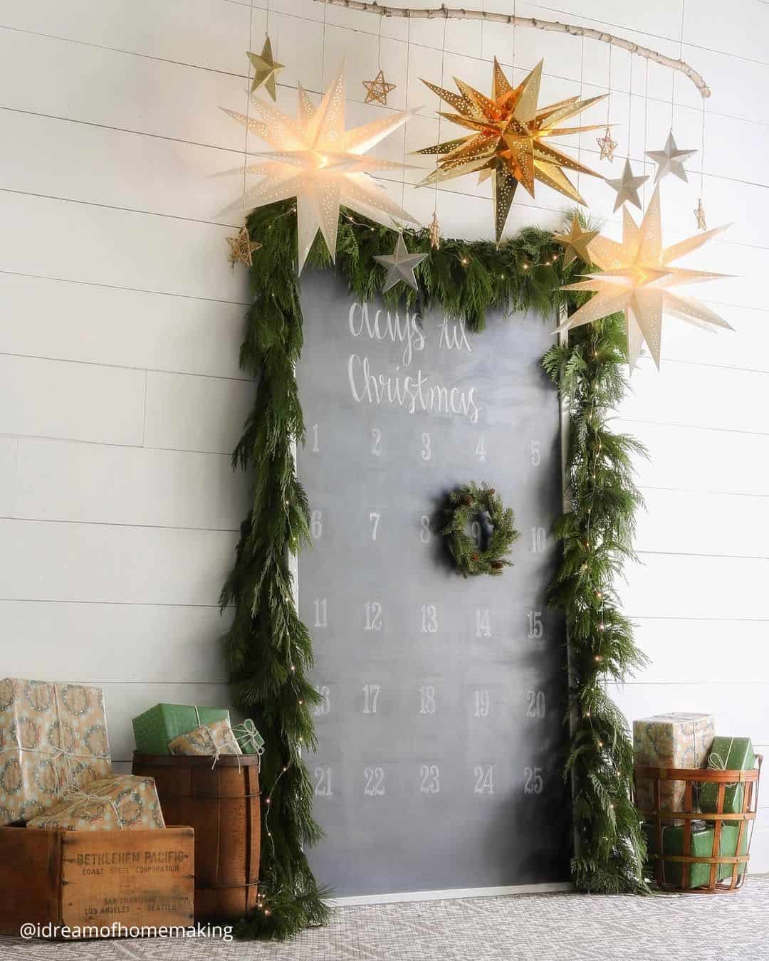 Christmas Themed Wedding Ceremony Decor
