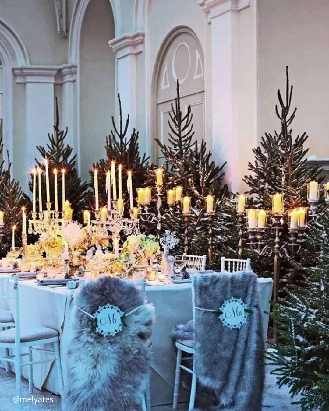 Christmas Tree Wedding Decor