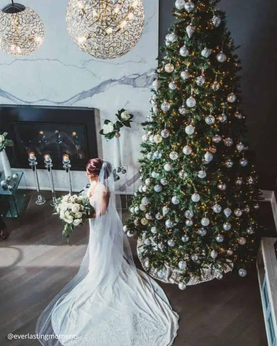 Christmas Tree Wedding Decor