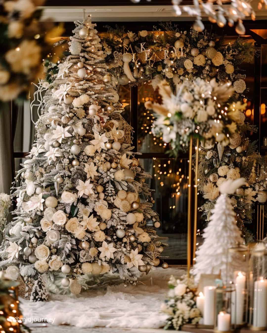 Christmas Wedding Decorations With Pines