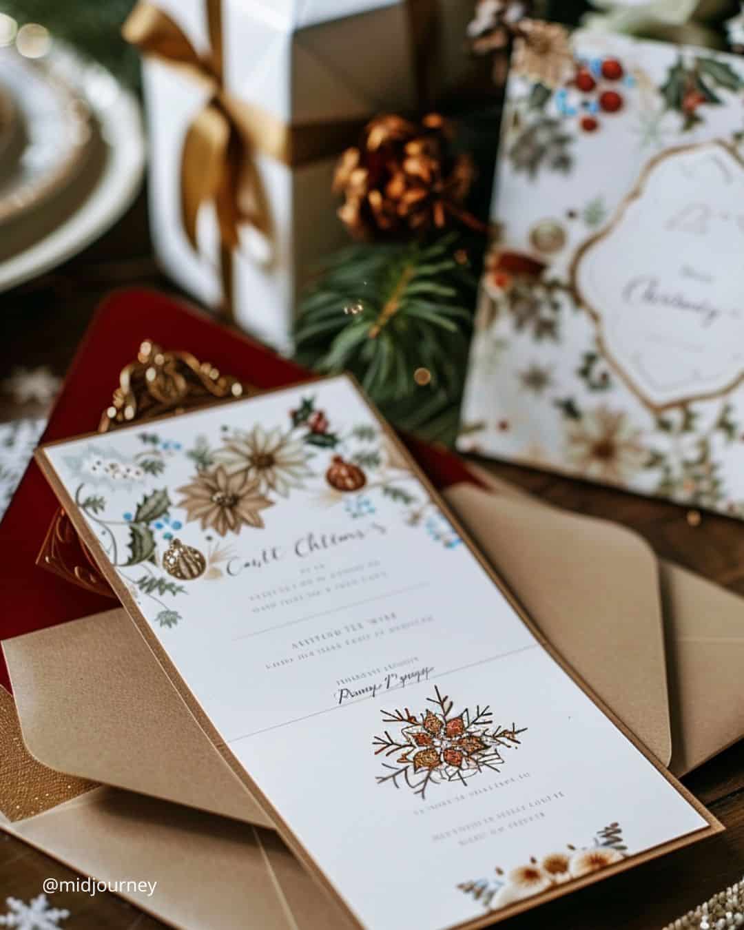 Christmas Wedding Invitations