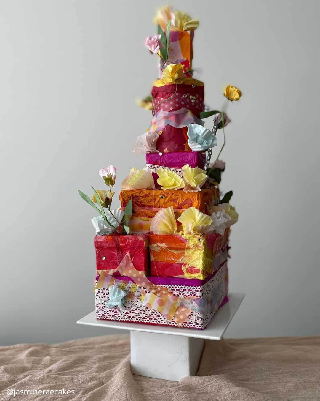 Colored Wedding Cakes