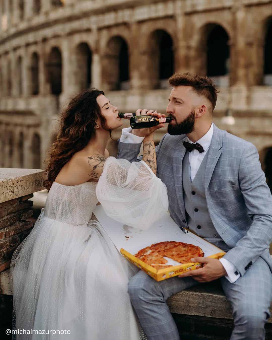 Creative Wedding Photo Ideas Bride and Groom