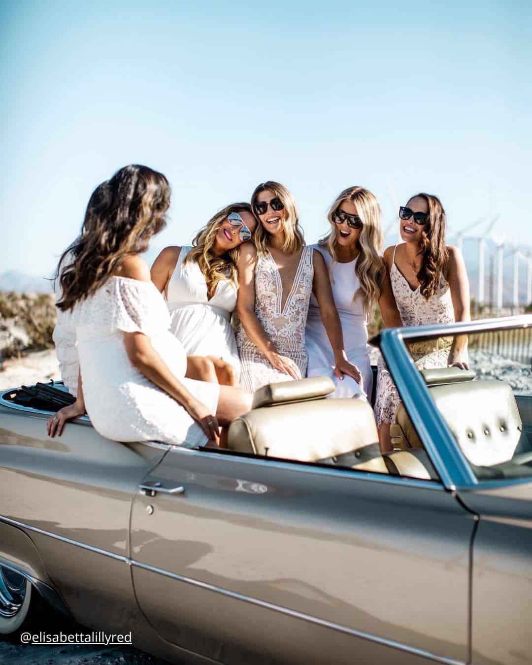 Creative Wedding Party Bridesmaid Photos