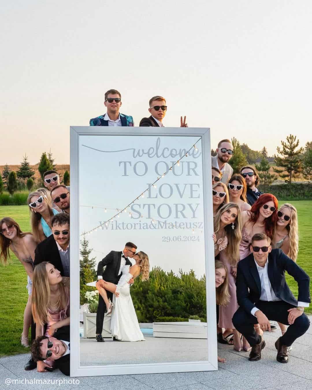 Creative Wedding Photos With Mirrors