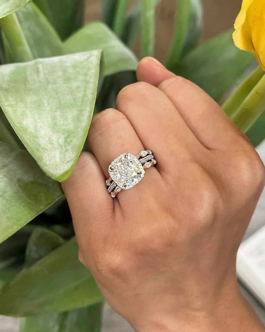 Engagement Rings With Pave Band
