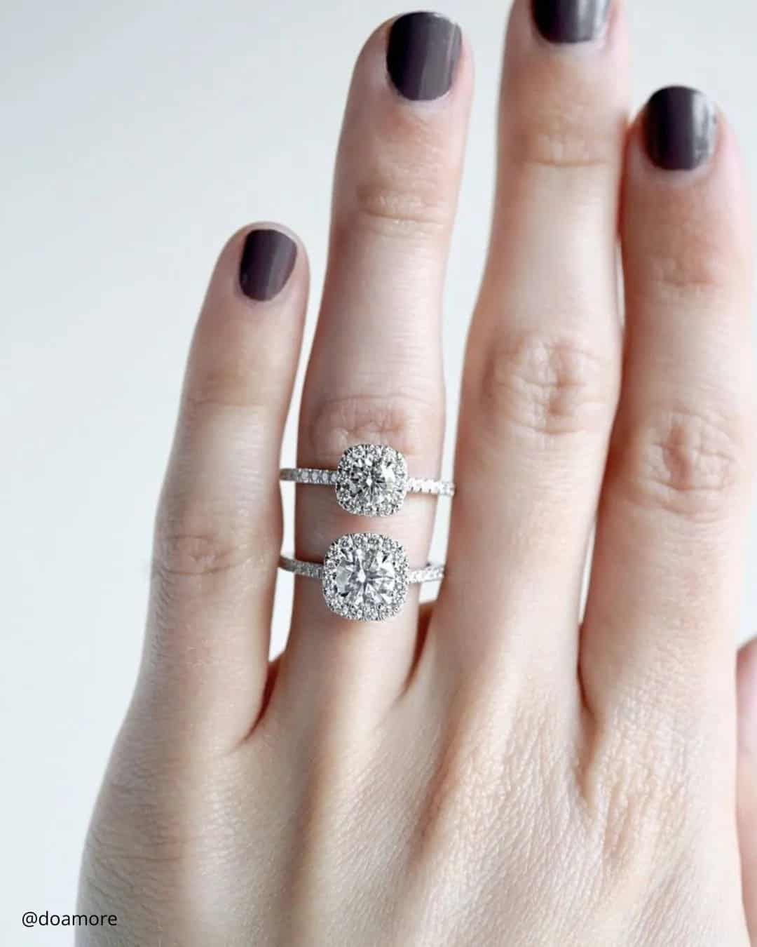 Engagement Rings With Pave Band