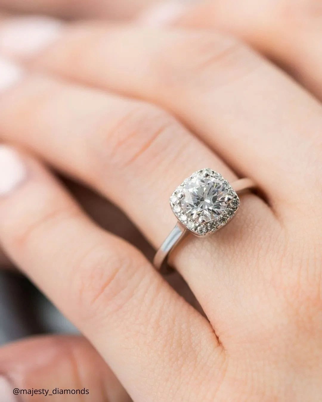 Cushion Cut Diamond Rings