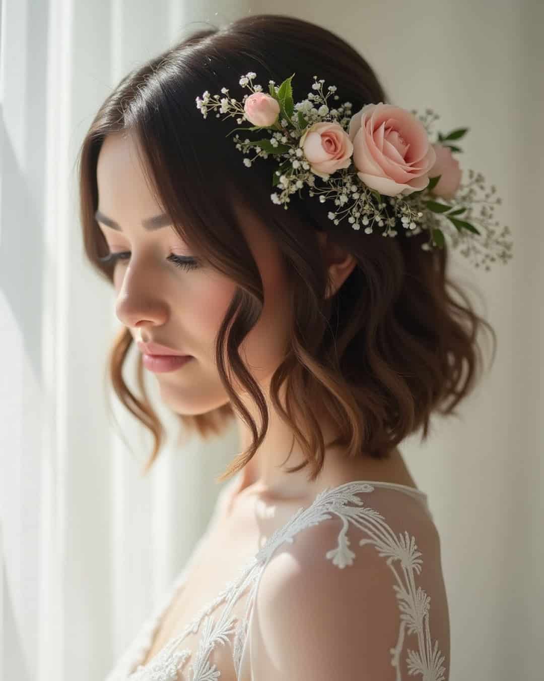 Short Down Wedding Hairstyles
